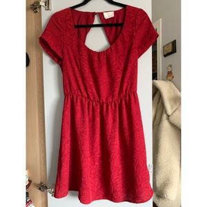 Pins & Needles Burgundy floral dress